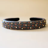 Slender Headband Black Pink Orange