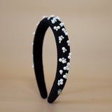 Slender Headband Black Pearl