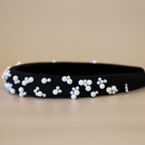 Slender Headband Black Pearl