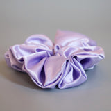 Purple Silky Satin Scrunchie