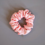 Sakura Pink Silky Satin MIni Scrunchie