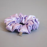 Purple Silky Satin Mini Scrunchie