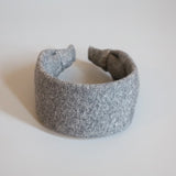 Wide Headband Grey Cotton