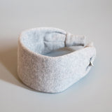 Wide Headband Lt Grey Cotton