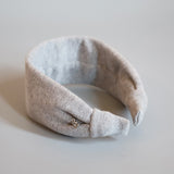 Wide Headband Lt Grey Cotton