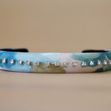 Slneder Headband Silver Center Studs