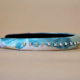 Slneder Headband Silver Center Studs