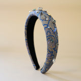 OG Headband Blue Paisley 