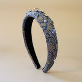 OG Headband Blue Paisley 