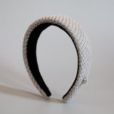 Thin Headband Grey Cotton
