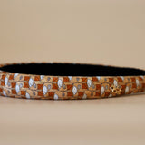 Slneder Headband Brown Brown No Studs