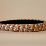 Slneder Headband Brown Brown No Studs