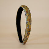 Slneder Headband Brown Gold No Studs