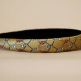 Slneder Headband Brown Gold No Studs