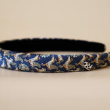 Slneder Headband Navy Horse No Studs
