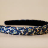 Slneder Headband Navy Horse No Studs