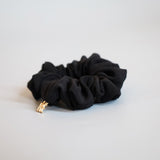 Silk Black Mini Scrunchie