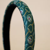 Slneder Headband Deep Green No Studs