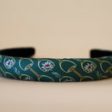 Slneder Headband Deep Green No Studs