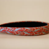 Slneder Headband Red Gold No Studs