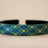Slneder Headband Navy Green No Studs