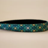 Slneder Headband Navy Green No Studs