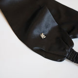 Black Silk Turban Headband
