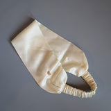 Off White Silk Turban Headband