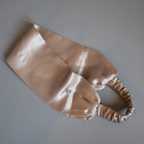 Grey Beige Silk Turban Headband