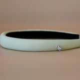 Slender Headband Smokey Lime Green No Studs