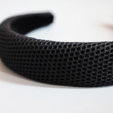 Black Luxe Mesh OG Headband