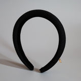 Black Luxe Mesh Slender Headband
