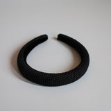 Black Luxe Mesh Slender Headband