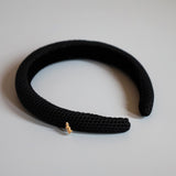 Black Luxe Mesh Slender Headband
