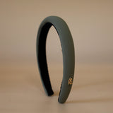 Slender Headband Smokey Olive No Studs
