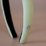 Slender Headband Smokey Lemon Yellow No Studs