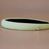 Slender Headband Smokey Lemon Yellow No Studs