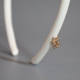 Eco White Leather Tight Headband