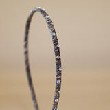 Narrow Studs Headband Grey Silver