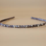 Narrow Studs Headband Grey Silver