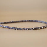Narrow Studs Headband Grey Silver