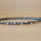 Narrow Studs Headband Grey Pearl