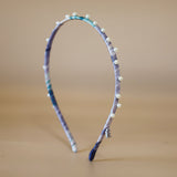 Narrow Studs Headband Purple Pearl