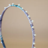 Narrow Studs Headband Purple Pearl