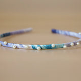 Narrow Studs Headband Purple Pearl