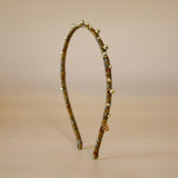 Narrow Studs Headband Gold Ball