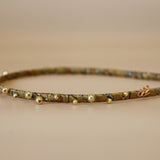 Narrow Studs Headband Gold Ball