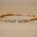 Narrow Studs Headband Pink Gold