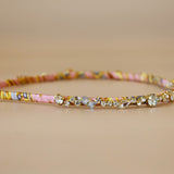 Narrow Studs Headband Pink Gold