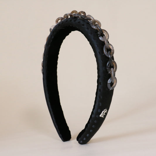 Slender Headband Black Fade Chain